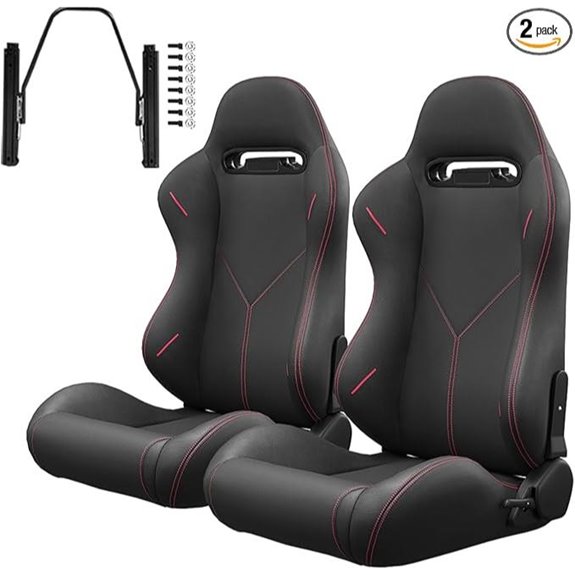 Universal Bucket Racing Seats Reclinable 2 Pieces