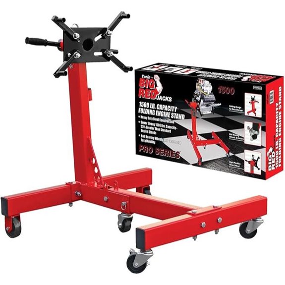 Big RED Rotating Engine Stand with Foldable Frame