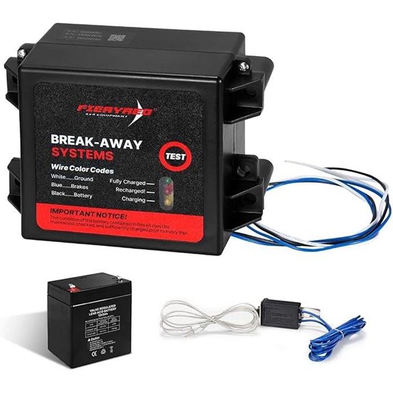 FIERYRED LED Test Trailer Brakes Breakaway Kit