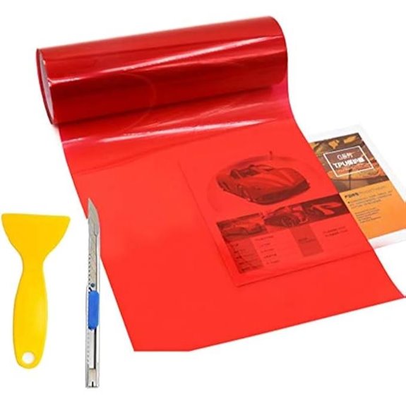 KOMAS 12”x48” Red Tint Vinyl Film Sheet