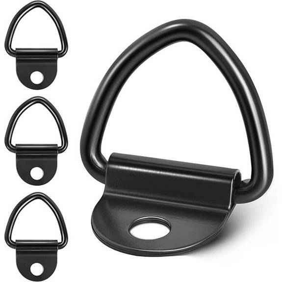 Red Wolf 4 Pack Cargo Tie Down V-Ring Anchors