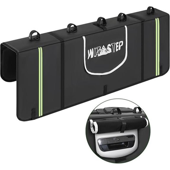 Mountain Bike Tailgate Pad with Reflective Strips & Pockets