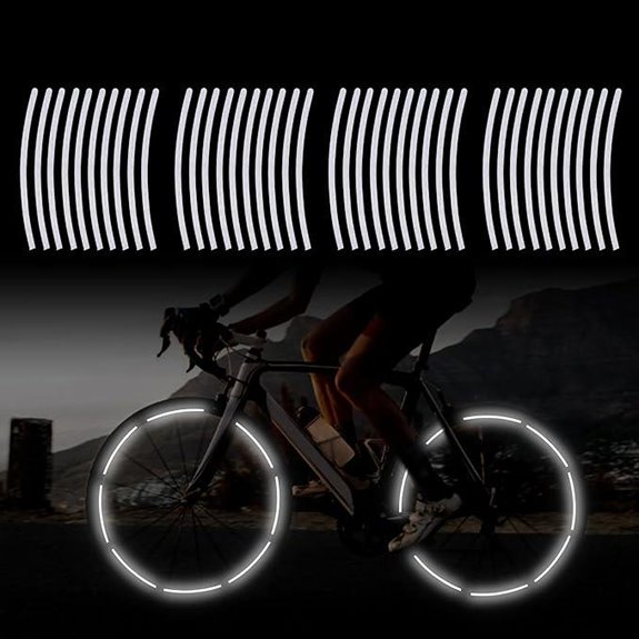 TOMALL 40pcs Reflective Wheel Rim Stickers for Vehicles