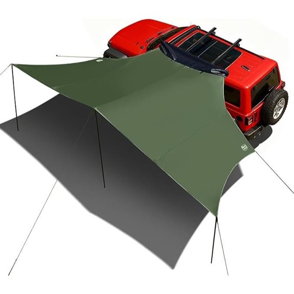 TIMBER RIDGE Retractable Car Awning with Blackout Coating