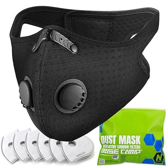 BASE CAMP Reusable N Plus Dust Mask with Filters