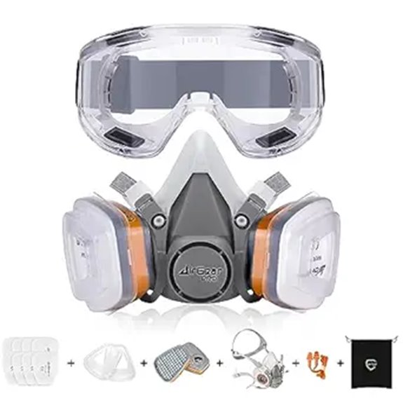 AirGearPro G-500 Reusable Respirator Mask with Filters