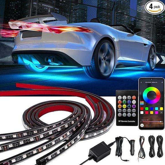 Underglow Car Lights Kit with RGB-IC and Remote