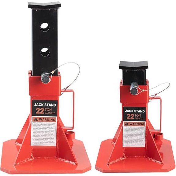 Heavy Duty Pin Type Car Jack Stands (Pair)
