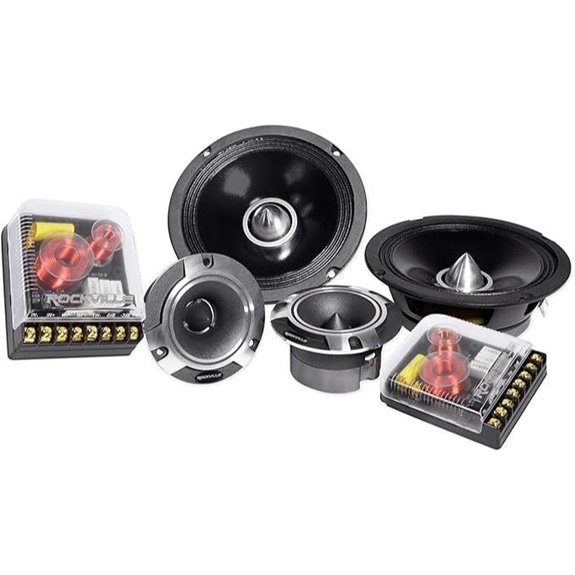 Rockville X6.5C 6.5 Car Speakers 1000W Titanium Tweeters