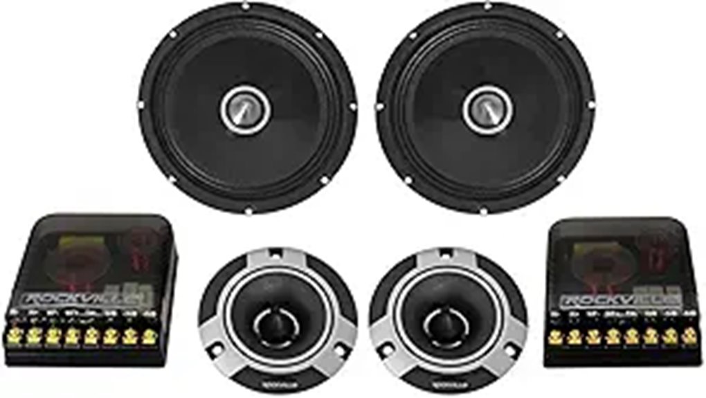 Rockville X8C 8 Car Audio Speakers 1000W