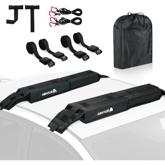 Abahub Roof Rack Pads with Straps and Storage Bag