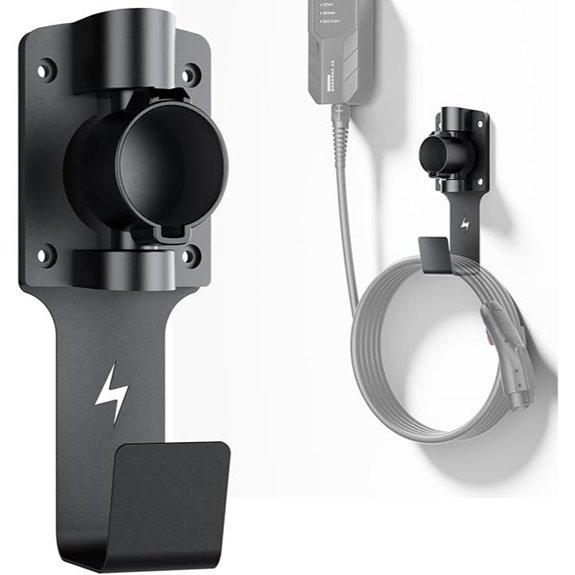 EV Charger Holder with Rotating Nozzle Dock