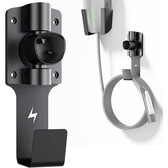 Tesla Charger Holder with 180° Rotating Nozzle Dock