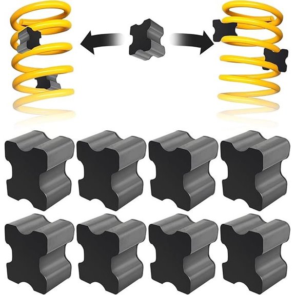 8PCS Rubber Coil Spring Spacers for Lift Kits