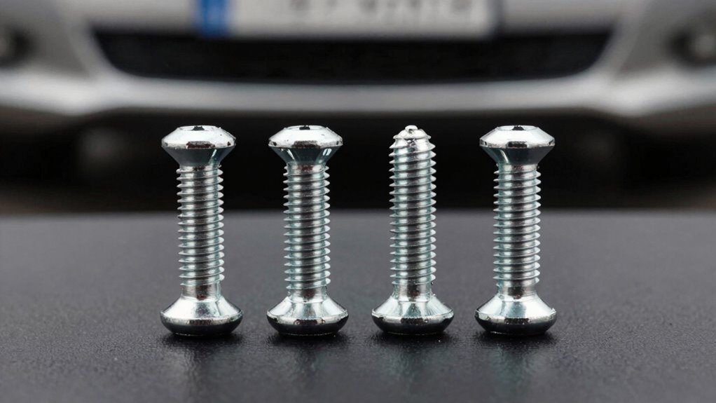 secure license plate screws