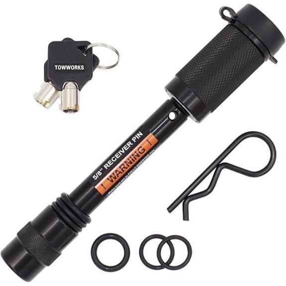 Trailer Hitch Lock with Double Safety Pin