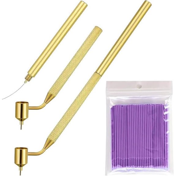 100PCS Fine Line Touch-Up Paint Brushes Kit