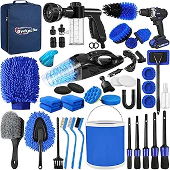 45Pcs Car Detailing Brush Set and Cleaning Kit
