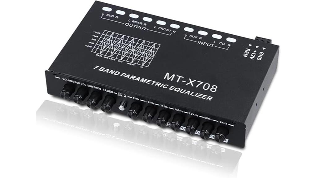 seven band audio equalizer