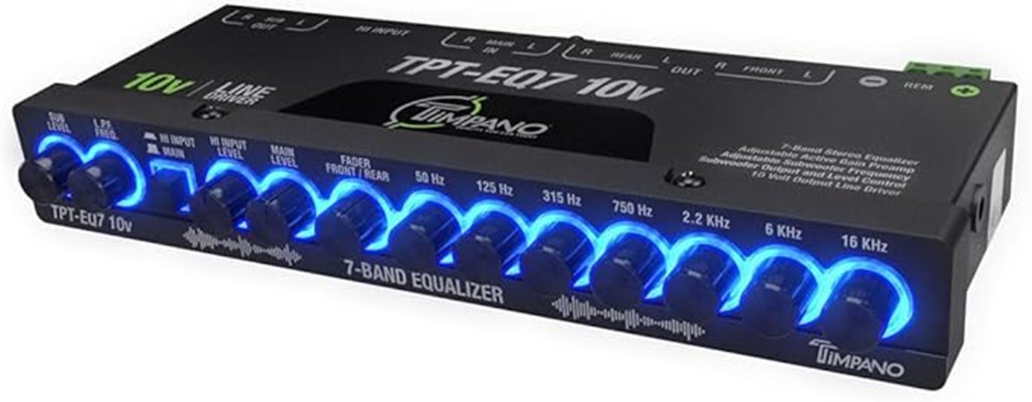 seven band car equalizer