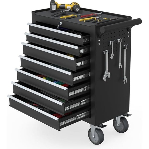 7-Drawer Rolling Tool Chest with Wheels