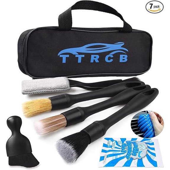 7PCS Car Detailing Brush Set for Interior Cleaning
