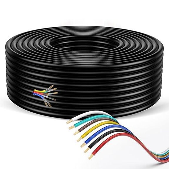 7-Way Trailer Wiring Harness Kit 50 Feet