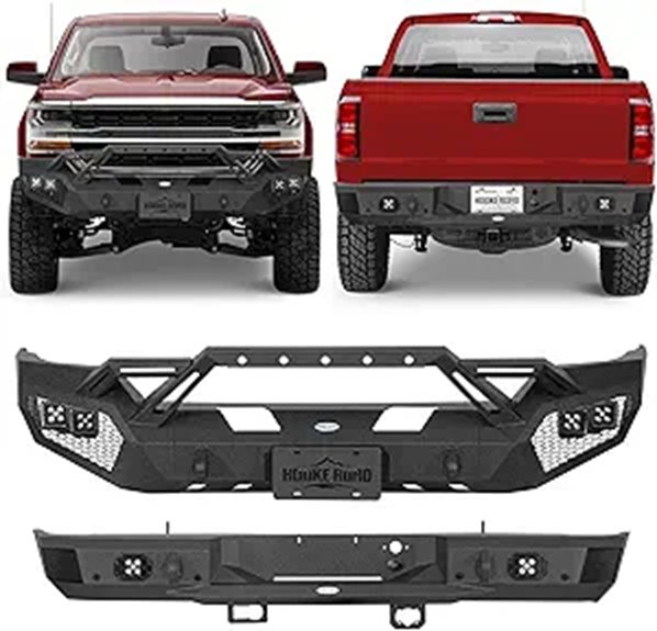 Hooke Road Silverado Front and Rear Bumper Set