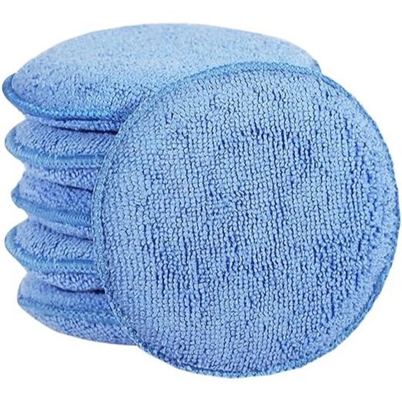 Microfiber Car Wax Applicator Pads (6 Pack)