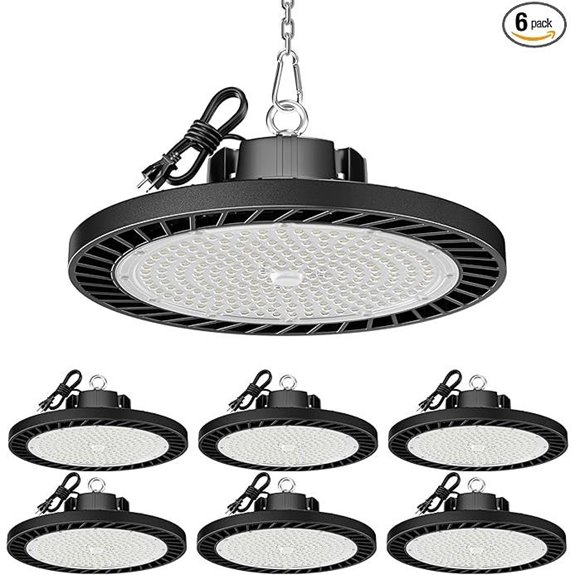 UFO LED High Bay Lights 6 Pack for Garage