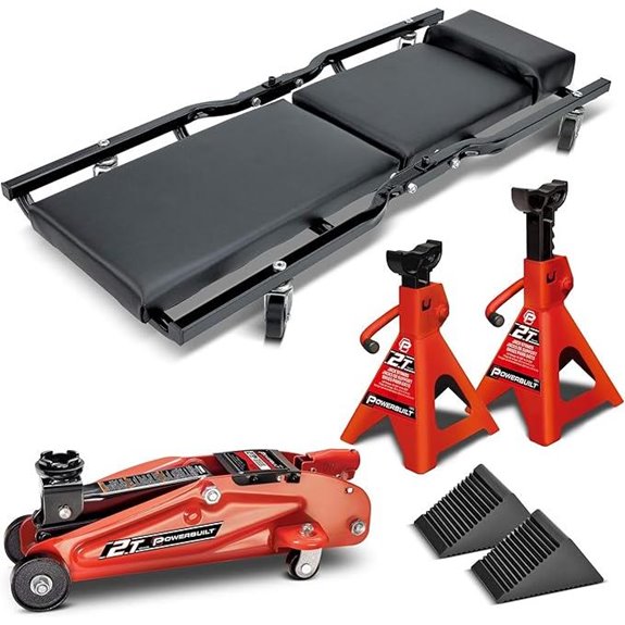 Powerbuilt 6-Piece Car Jack & Garage Service Set
