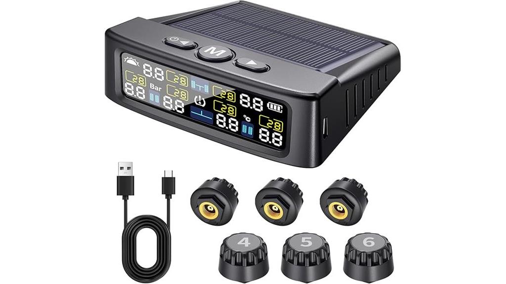 six sensor rv tire monitor