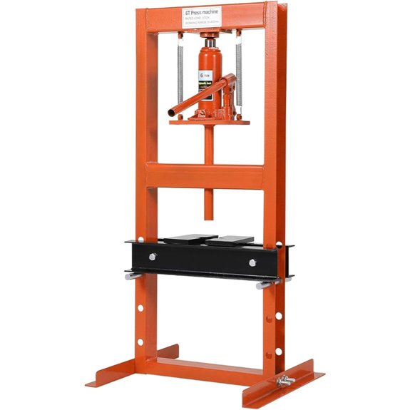 6 Ton Hydraulic Shop Press with Adjustable Height