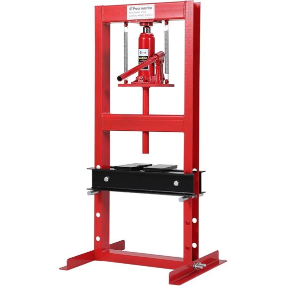 6 Ton Hydraulic Shop Press with Adjustable Height