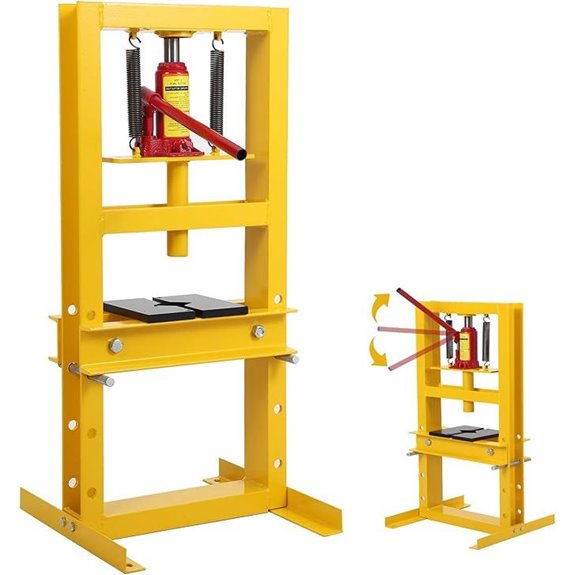 6 Ton Hydraulic Shop Press with Movable Plate