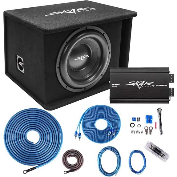 Skar 12 SDR Subwoofer Bass Package with Amp