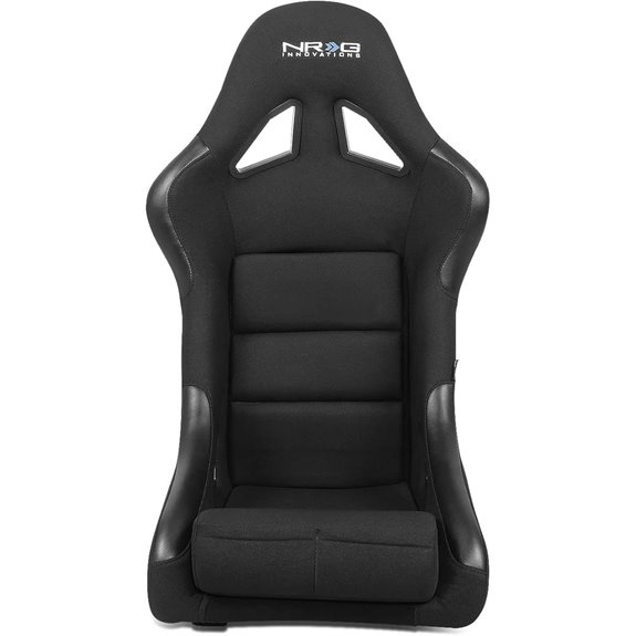 NRG Fixed Back Racing Seat Small Black 19