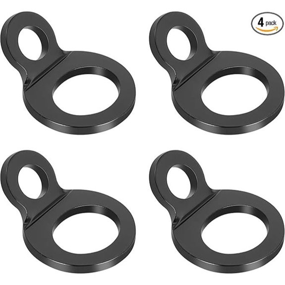 Stainless Steel Tie-Down Rings (4-Pack)