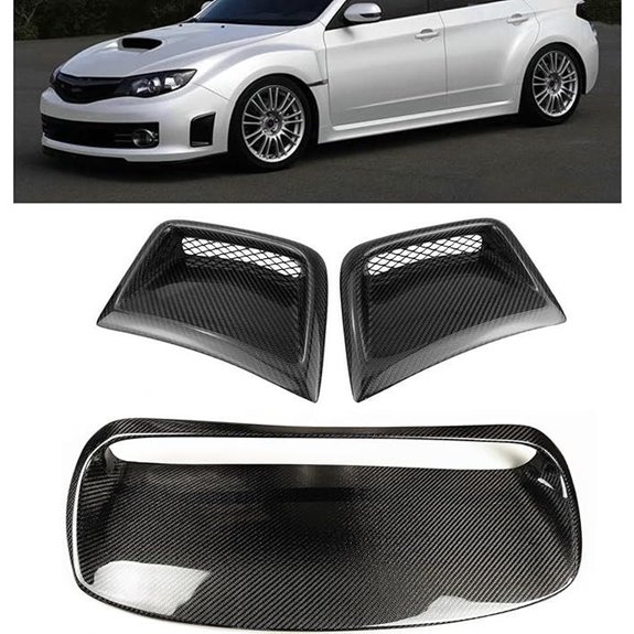 Carbon Fiber Hood Vent Scoop for Subaru Impreza WRX