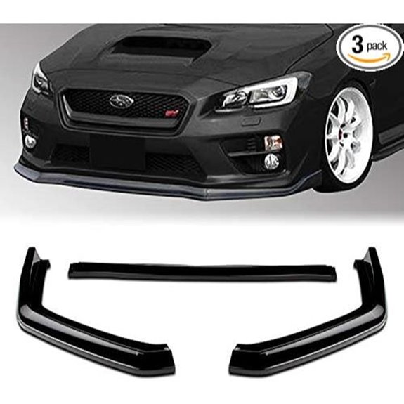 EPARTS 3-Piece Subaru WRX STI Bumper Lip Kit