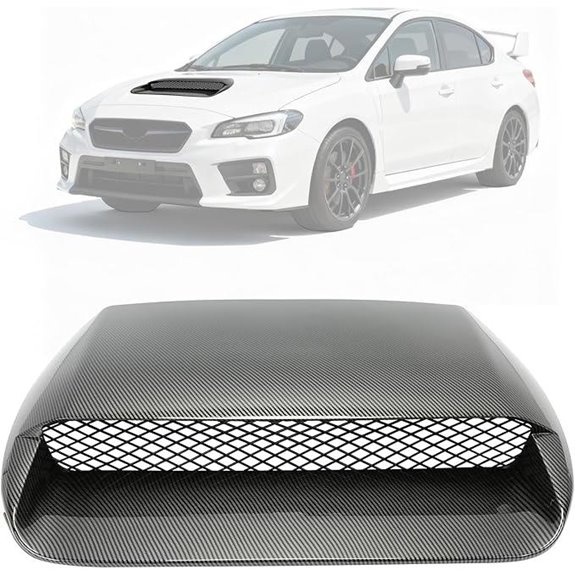 Subaru WRX/STI Front Hood Scoop with Mesh Grill