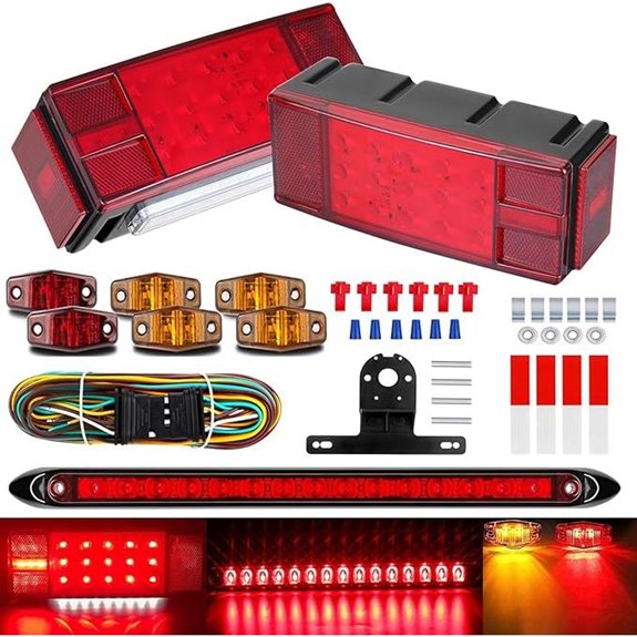 LIMICAR Submersible LED Boat Trailer Light Kit