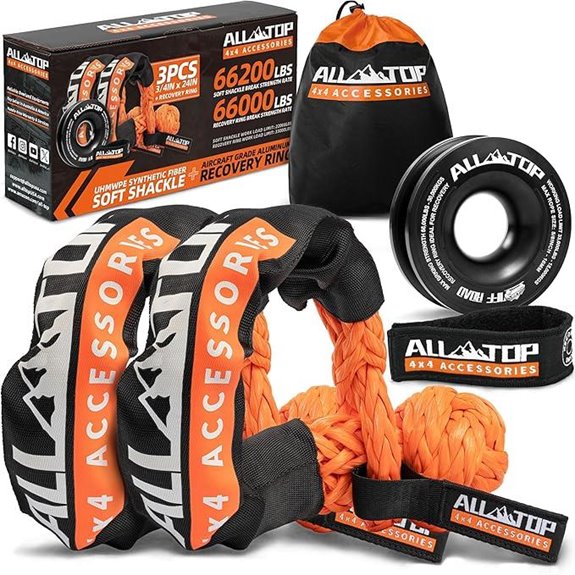 All-TOP Synthetic Soft Shackle & Recovery Ring Kit