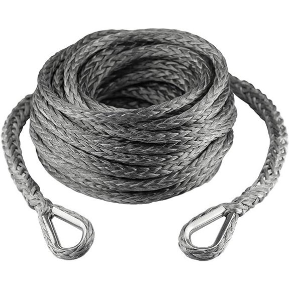 Ucreative 3/8 x 50ft Synthetic Winch Rope