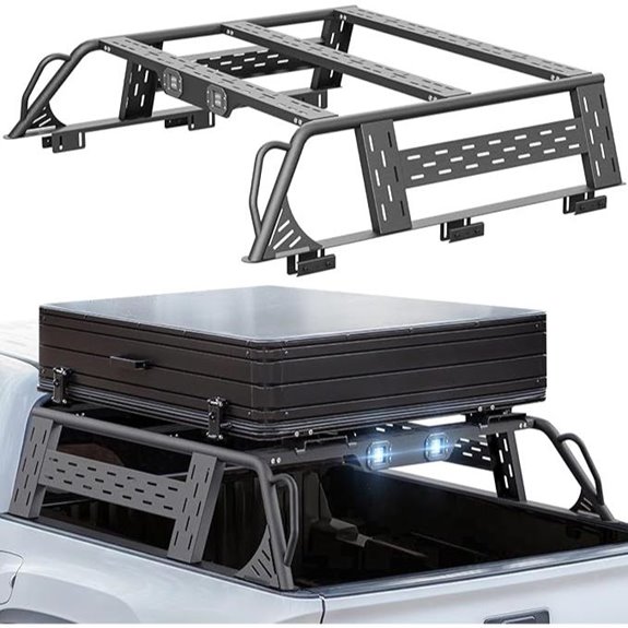 Overland Bed Rack for Tacoma & Gladiator with Lights