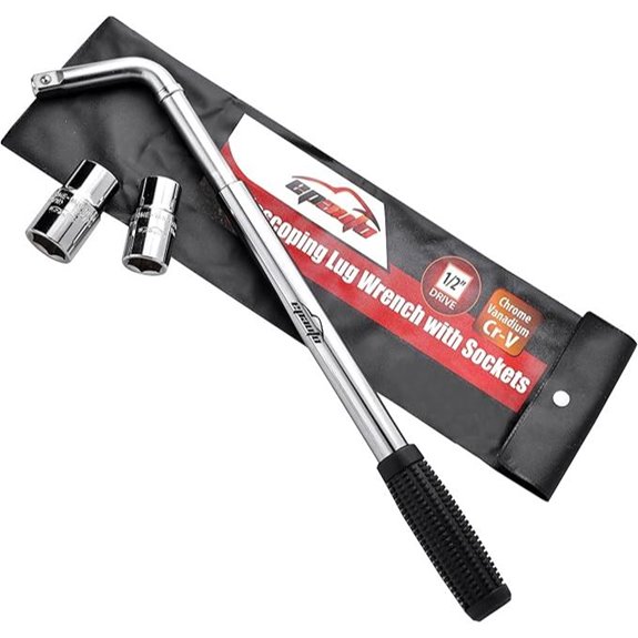 EPAuto Telescoping Lug Wrench with CR-V Sockets
