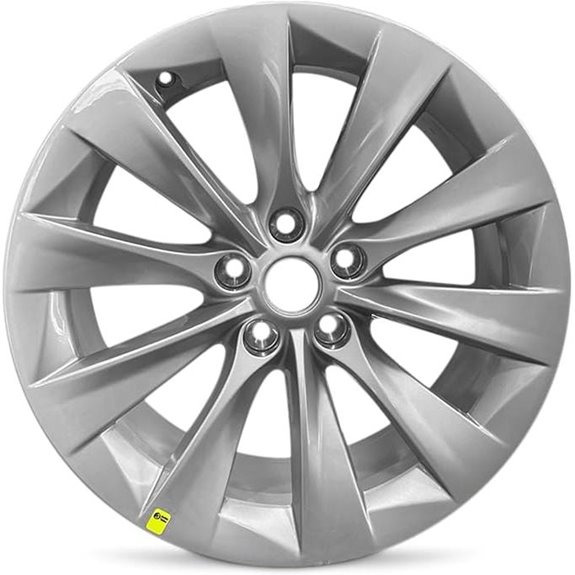 Tesla Model S 19-Inch Silver OEM Alloy Wheel