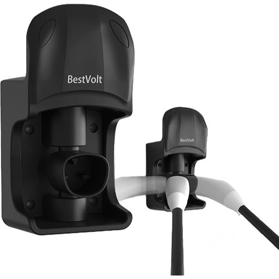 Tesla Charger Holder with Cable Organizer and Rotatable Mount