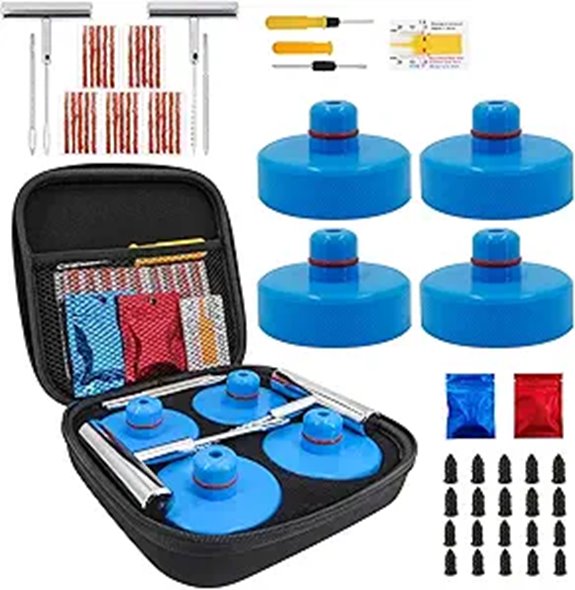 Tesla Jack Pads with Repair Kit and Protective Rings