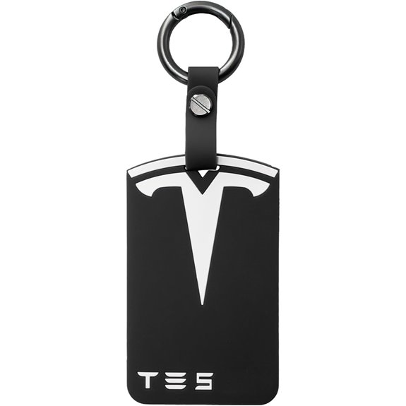 FyndAna Silicone Tesla Key Card Holder with Key Chain